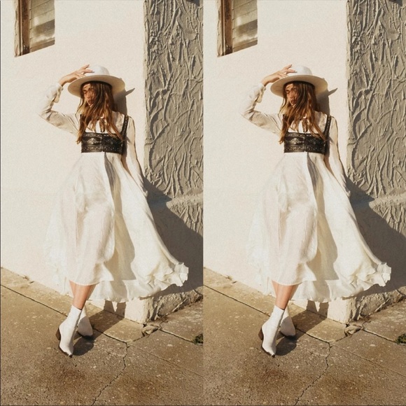 Free People Silk Maxi Dress - Picture 1 of 5
